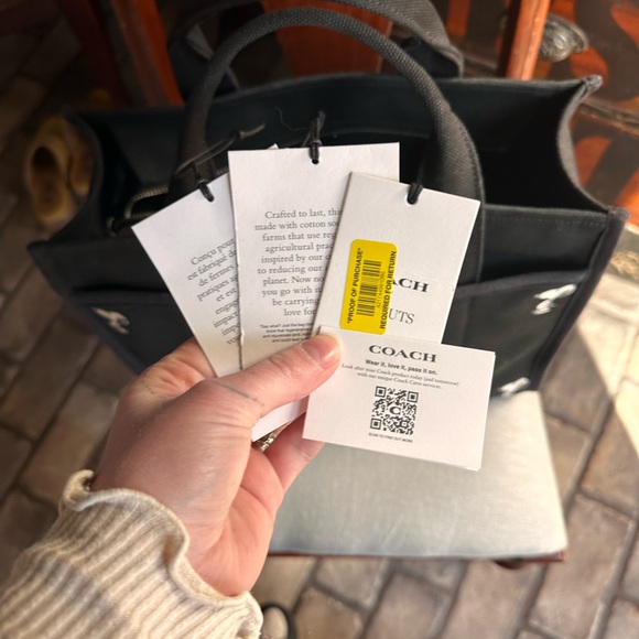 Coach x Peanuts Black Tote - Picture 12 of 17